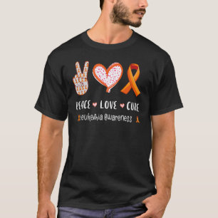 Peace Love cure Leukemia awareness men women kids T-Shirt