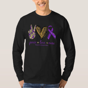 Peace Love Cure Migraine Awareness T-Shirt