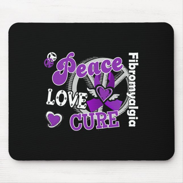 Peace Love Cure  Mouse Pad (Front)