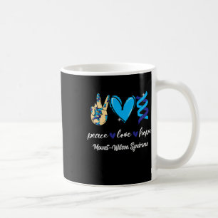 Peace Love Cure Mowat-wilson Syndrome Blue Ribbon Coffee Mug