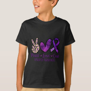 Peace love Cure Overdose Awareness Ribbon  T-Shirt
