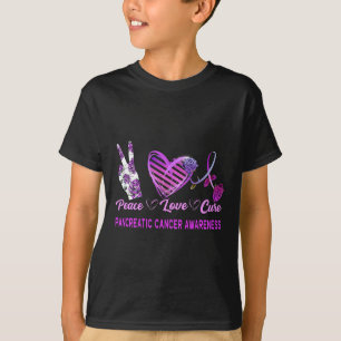 Peace Love Cure Pancreatic Cancer Awareness 1 T-Shirt