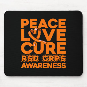Peace Love Cure Rsd Crps Awareness 1 Mouse Pad