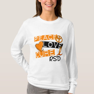 Peace Love Cure RSD Reflex Sympathetic Dystrophy T-Shirt
