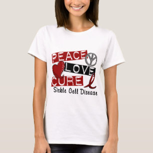Peace Love Cure Sickle Cell Disease T-Shirt