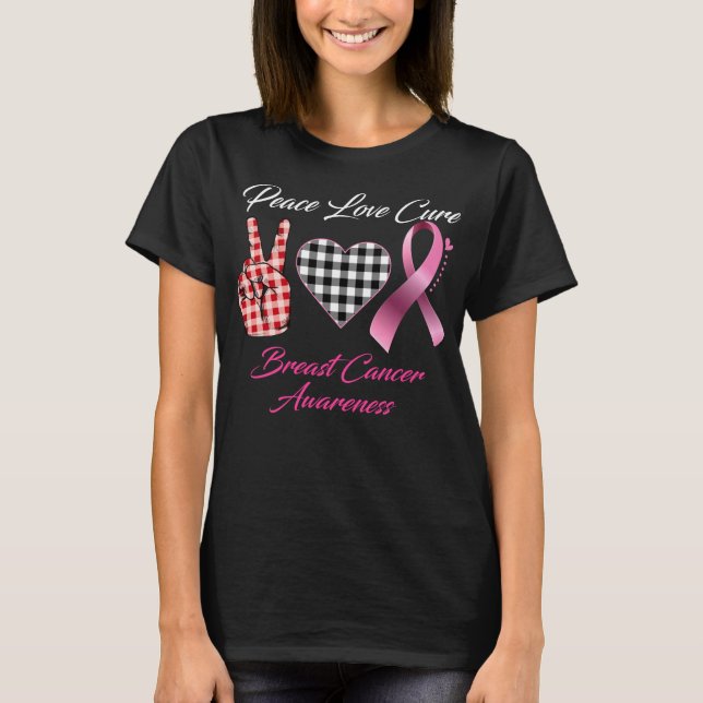 peace love cure T-Shirt (Front)
