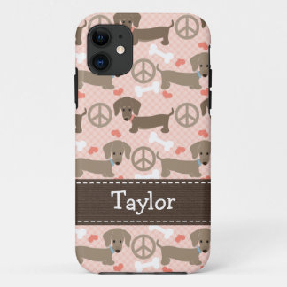 Peace Love Dachshund Doxies Case-Mate iPhone Case
