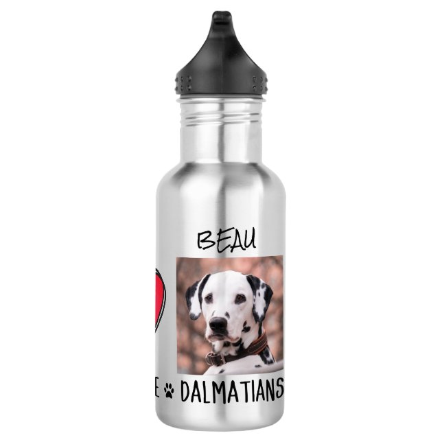 Peace Love Dalmatian Dog Lovers Stainless Steel Wa 532 Ml Water Bottle (Right)