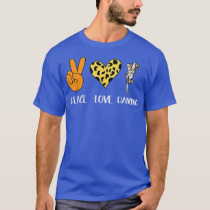 Peace Love Dancing Lazy Halloween Costume Cool Dan T-Shirt