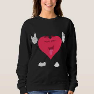 Peace Love & Death Metal Racoon Children's Band M Sweatshirt