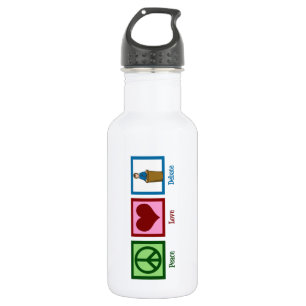 Peace Love Debate 532 Ml Water Bottle