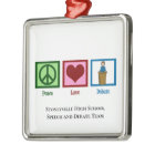 Peace Love Debate Team Custom Christmas