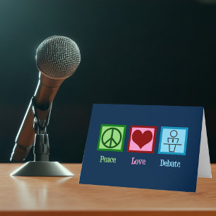 Peace Love Debate Team Holiday Card
