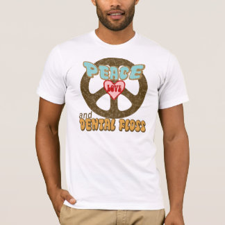 Peace Love Dental Floss Vintage T-Shirt