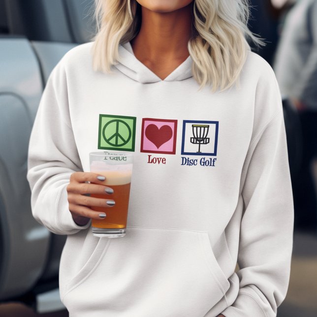 Peace Love Disc Golf Hoodie (Creator Uploaded)