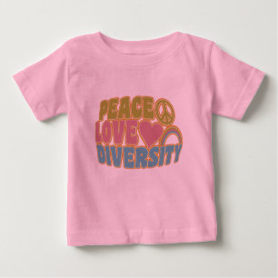 PEACE LOVE DIVERSITY shirt – choose style & colour