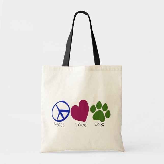 Peace Love Dogs Bag (Front)