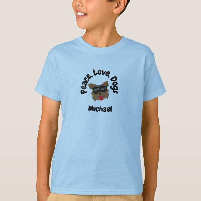 Peace Love Dogs T-Shirt (Front)