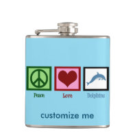 Peace Love Dolphins Custom Blue