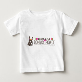 Peace Love Donkey Power Logo Baby T-Shirt