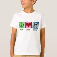 Peace Love Drums Cute Kids Drummer