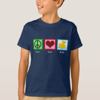 Peace Love Ducks Cute Duck Mascot Kids