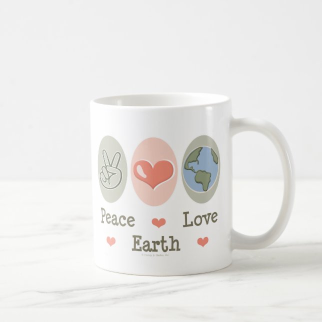 Peace Love Earth Mug (Right)