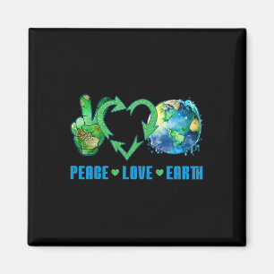 Peace Love Earth Planet Happy 54th Anniversary Env Magnet