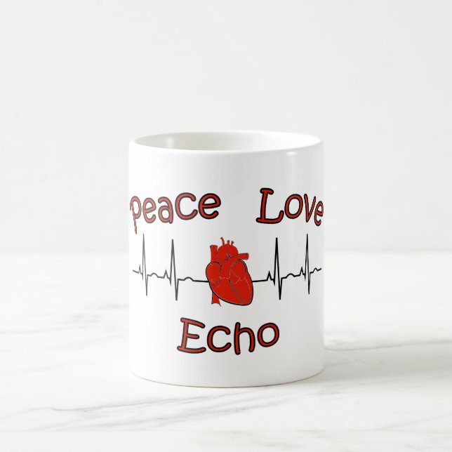 Peace Love Echo Coffee Mug (Center)