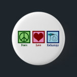 Peace Love Endoscopy 6 Cm Round Badge<br><div class="desc">Peace Love Endoscopy. A cute gift featuring a peace sign,  heart,  and endoscope used in medical procedures to scope a patient.</div>