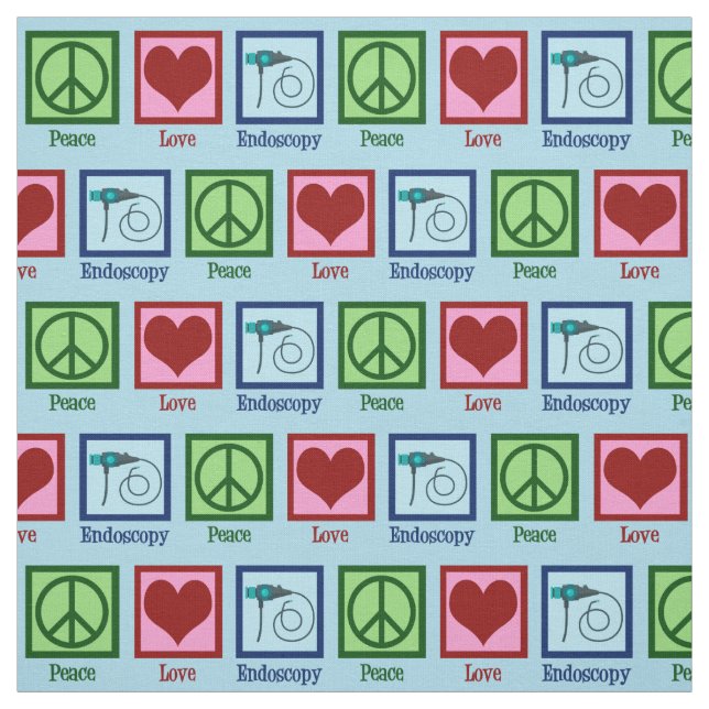 Peace Love Endoscopy Fabric (Swatch)