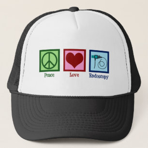 Peace Love Endoscopy Trucker Hat