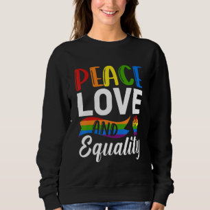 Peace Love Equality Bisexual Pride LGBTQ Sweatshirt