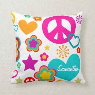Peace Love & Everything Girly Cushion
