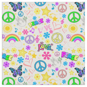 Peace & Love Fabric