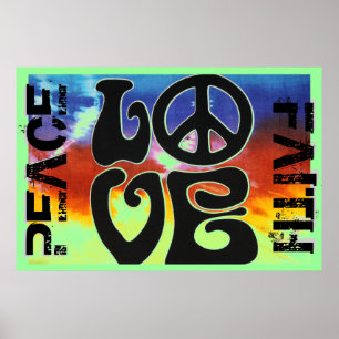 PEACE LOVE FAITH POSTER