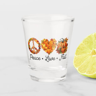 Peace, Love, Fall – Cosy Autumn Vibes with Pumpkin Shot Glass