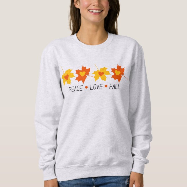 Peace Love Fall Cosy Sweatshirt (Front)