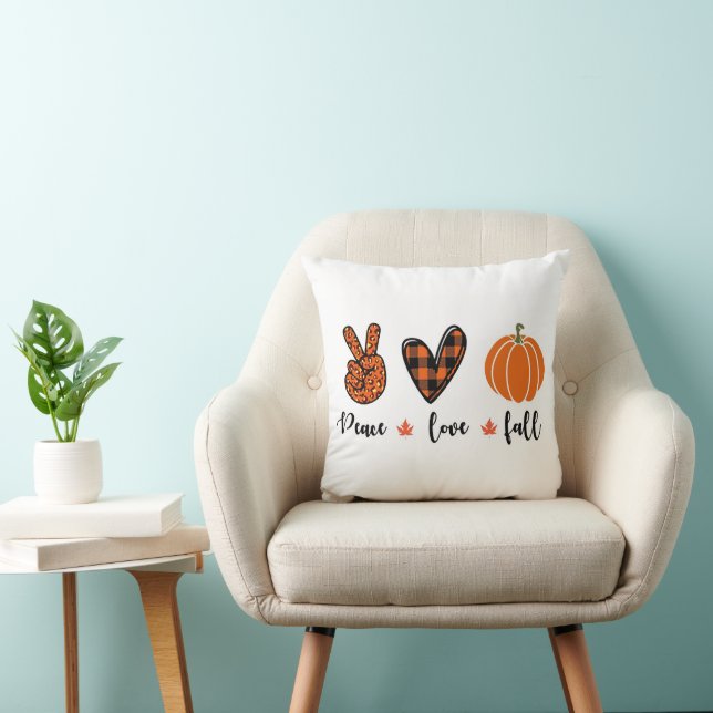 Peace, Love, Fall Cushion (Chair)