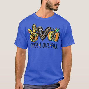 Peace Love Fall Vibes Pumkin Season Spooky Season T-Shirt