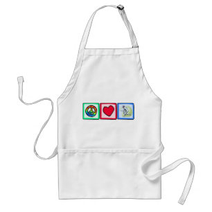 Peace, Love, Fencing Standard Apron