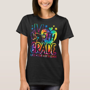 Peace Love Fifth Grade Back To School Team 5th Gra T-Shirt