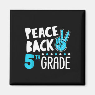 Peace Love Fifth Grade Squad Back To School Magnet