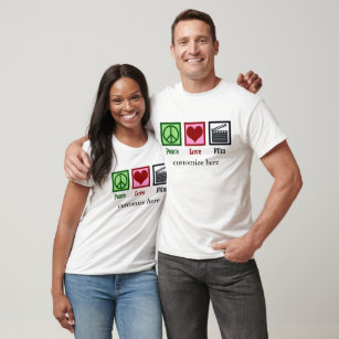 Peace Love Film Company Custom Clapper Board T-Shirt