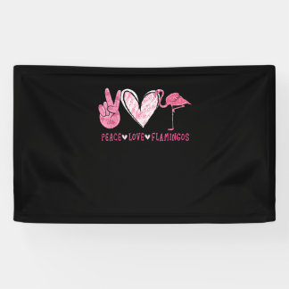 Peace Love Flamingo | Flamingo Lover Banner