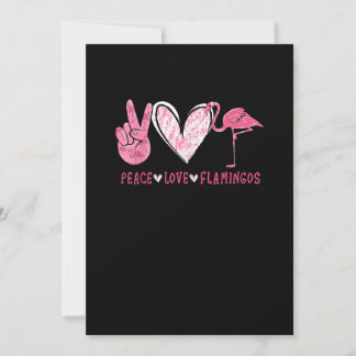 Peace Love Flamingo | Flamingo Lover Save The Date