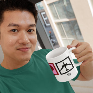 Peace Love Fly Coffee Mug