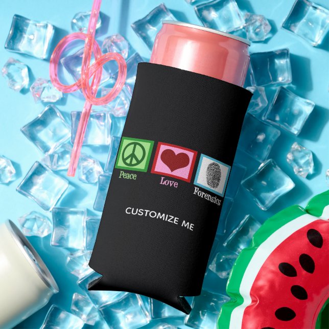 Peace Love Forensics Department Forensic Lab Seltzer Can Cooler (In Situ Summer)