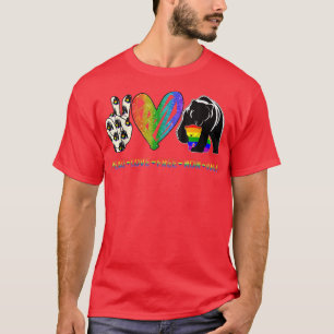 Peace Love Free Mom Hugs Bear LGBT Mother's Day  T-Shirt