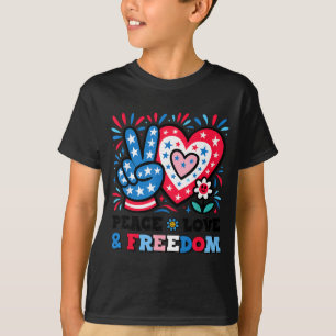 Peace love freedom patriotic Peace love freedom pa T-Shirt